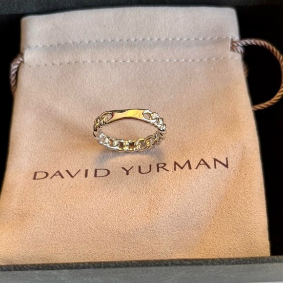 NWOT David Yurman Belmont Curb Link Band Ring, Sterling Silver, Size 9 - Picture 2 of 3